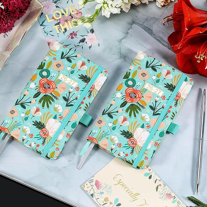 2026-2027 Pocket Planner/Calendar - Weekly & Monthly Planner 2026-2027, JUL 2026 - JUN 2027, 6.3" x 3.8", with Pen Holder, Inner Pocket