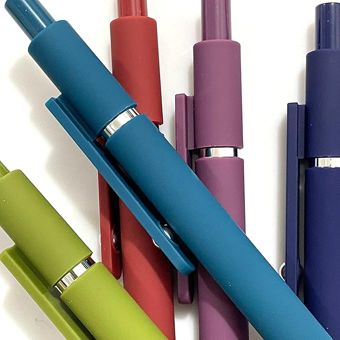 sencoo 5 pack Erasable Blue Gel Pens Fine Point Retractable Roller Ball Pens 0.5 mm Smooth Writing Pens Cute Pens School Office Gift Pens