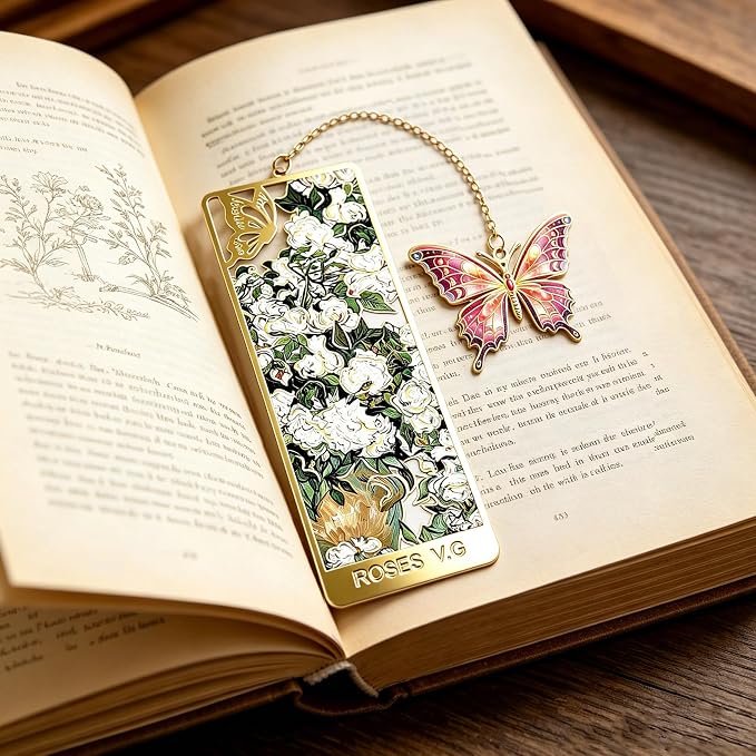 Premium Alloy Bookmark with Well Wishes Quotes, Iconic Keepsake Gifts for Graduation, New Semester, New Chapters, Birthday, Anniversary, Coming-of-Age, Christmas, Men, Women, Teachers, Students