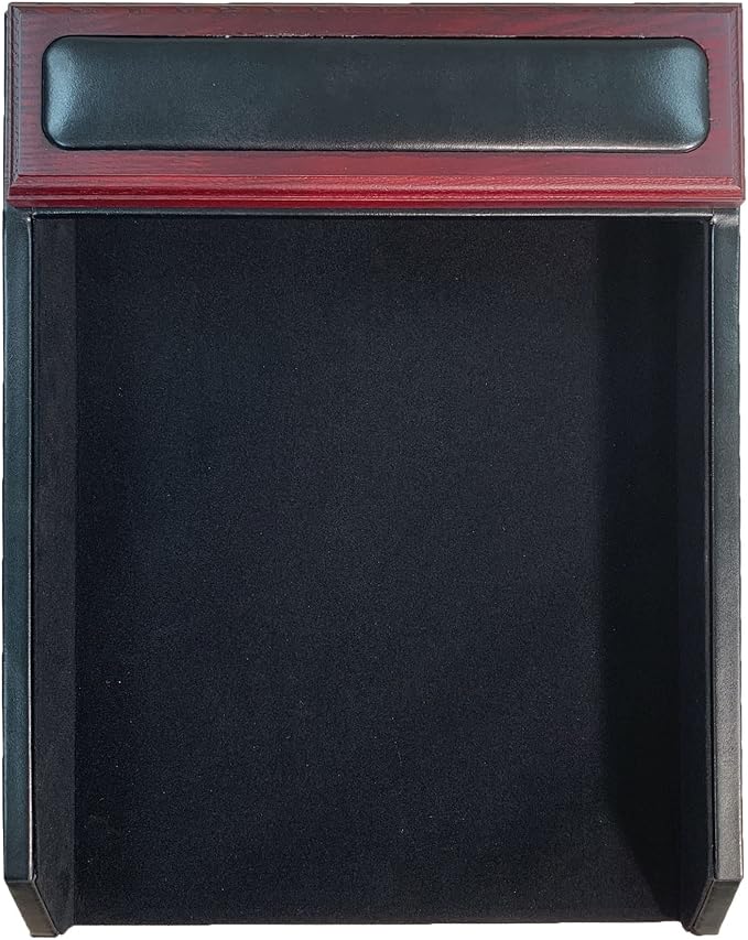 Dacasso Rosewood and Leather Desk Set, 3-Piece (D8037)