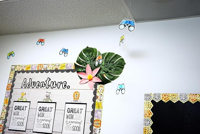CTP Safari Friends 6" Designer Cut-Outs, Set of 36 accents, 6” Each (Creative Teaching Press 3278)