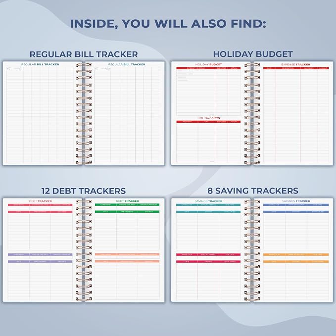 Clever Fox Budget Planner & Monthly Bill Organizer With Pockets. Expense Tracker, Budgeting Journal & Financial Book. Medium, 5.1x8.2" (Lavender)