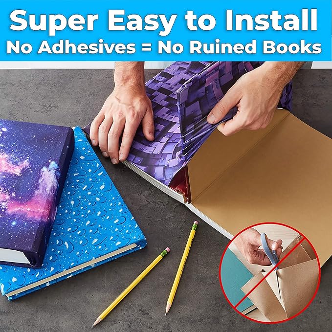 Book Sox Stretchable Book Cover: Jumbo Solid Green. Fits Most Hardcover Textbooks up to 9" x 11". Adhesive-Free, Nylon Fabric School Book Protector. Easy to Put On. Washable & Reusable Jacket.