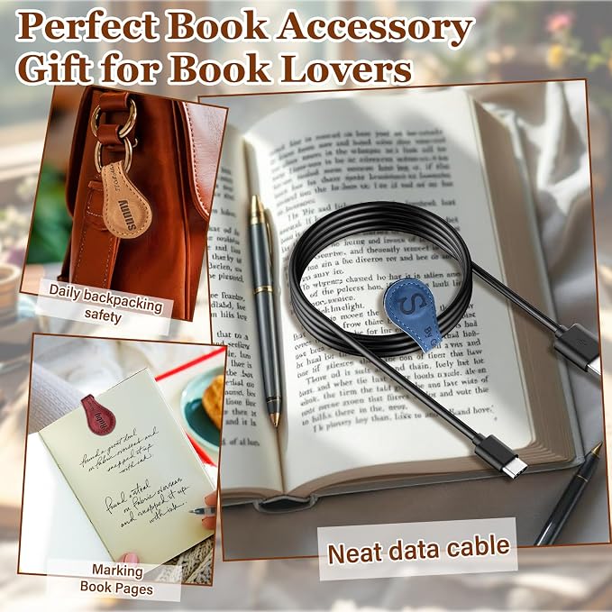 Personalized Leather Magnetic Bookmarks Custom Engraved Leather Magnetic Bookmarks Clips with Name Initial Personalized Gifts for Book Lovers Readers