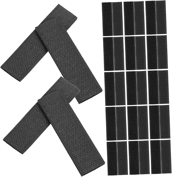 Tofficu 150pcs Hook and Adhesive Strips for Shoes and Clothing Self-Adhesive Replacement Tapes Multi-Function Sticky Strips for Home Organization