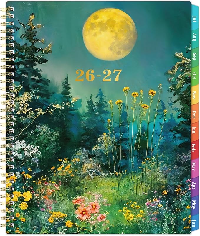 Planner 2026-2027 - 2026-2027 Planner Weekly and Monthly from Jul. 2026 - Jun. 2027, 9" x 11", 2026-2027 Weekly and Monthly with Coated Tabs, Reference 2026-2027 Calendar