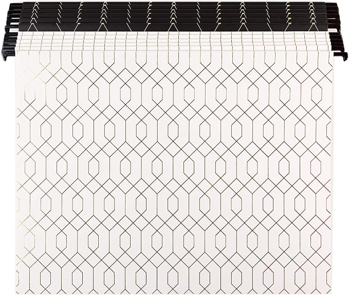 U Brands Hanging File Folders, Modern + Classic, 12 Count