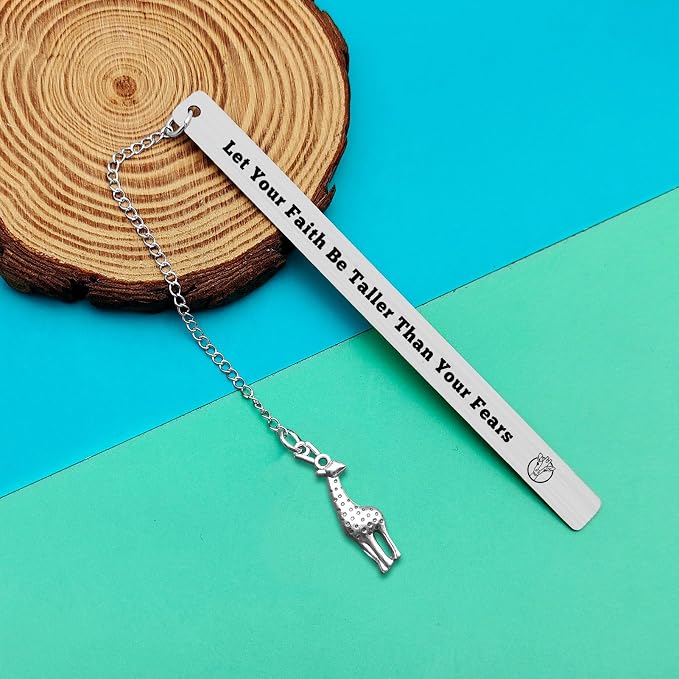 Giraffe Gift for Giraffe Lovers Giraffe Bookmark Inspirational Gifts for Friends Sister Daughter Son Animal Lovers Gifts Religious Gift for Christians Graduation Birthday Gifts Animal Giraffe Gift