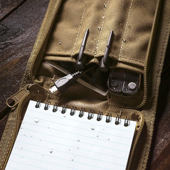Rite In The Rain Weatherproof CORDURA® Fabric Notebook Cover, 4" x 6", Tan Cover (No. C946), 7.25 x 5.25 x 0.625