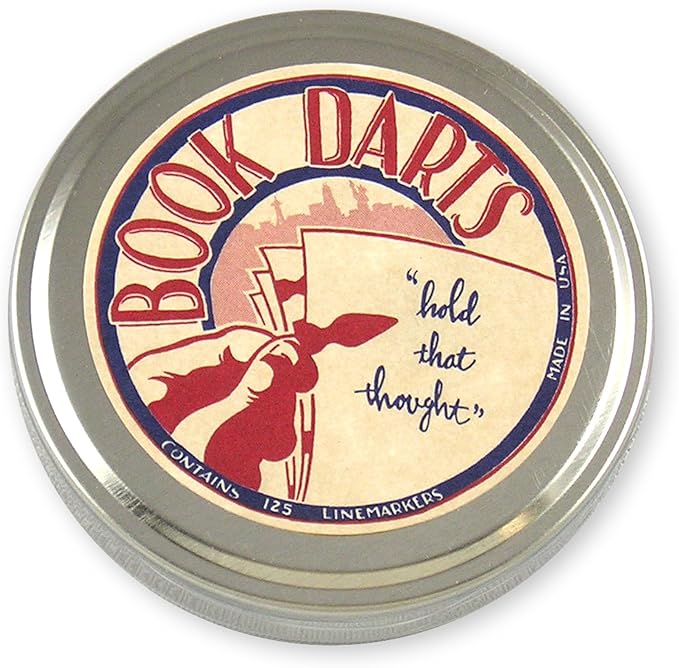 Book Darts Line Markers 125 Count Tin Brass