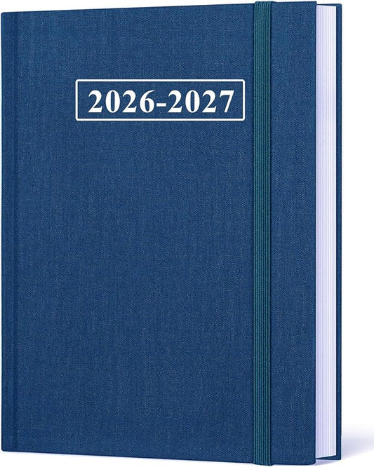 Planner 2026-2027 - 8.5'' × 11'' Weekly & Monthly Planner from July 2026 to June 2027, Large Planners 2026-2027 with Pefect Organizer, Fabric Cover, Inner Pocket, Blue