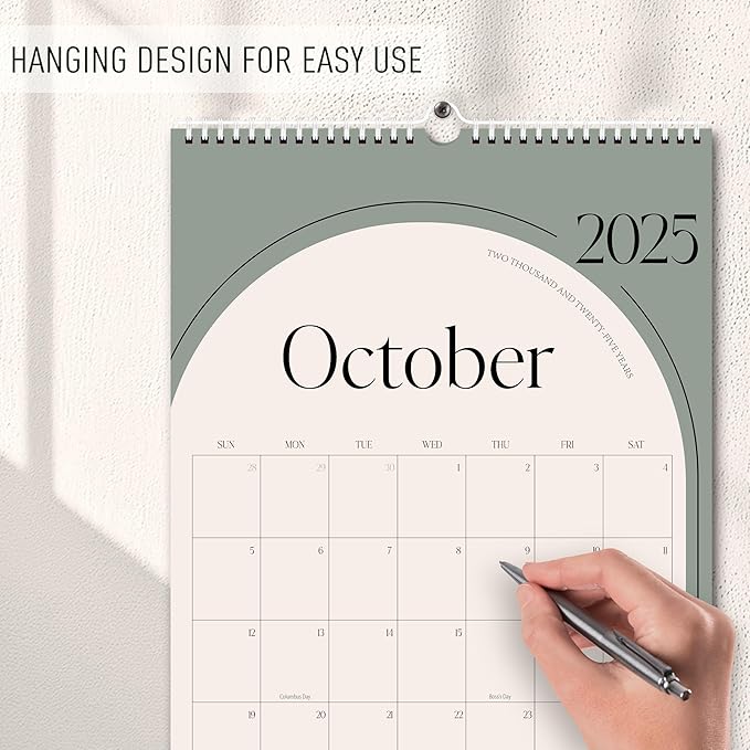 Aesthetic 2026 Wall Calendar - 12 Monthly Calendar from January 2026 to December 2026, 14.5" x 10.5", Modern Vertical Wall Hanging Calendar for Organizing & Planning