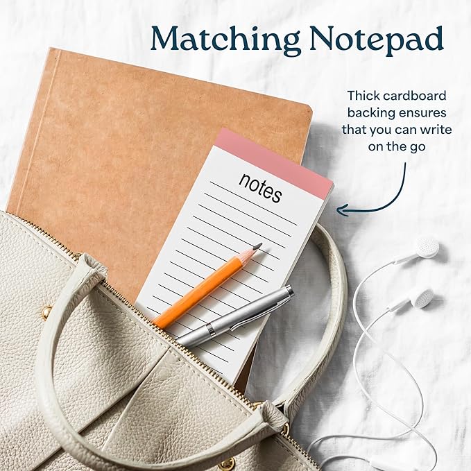 Large Weekly Planning Pad and Matching Notepad, 52 Letter Size Tear-Off Sheets, 8.5” x 11” Undated Desk Planner Pad, Daily Schedule, Weekly Priorities To Do List,for Work and Home