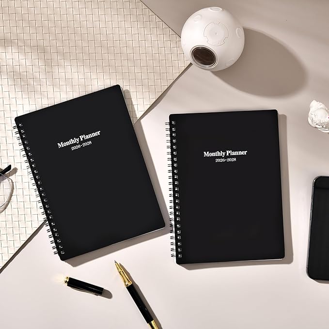 2026-2028 Monthly Planner/Calendar - 6.3" x 8.4"(A5 Size) Small Monthly Planner, Jul. 2026 - Jun. 2028, 2 Year Calendar with 24 Months,Twin-Wire Binding,Tabs, Pocket, Cardboard Cover