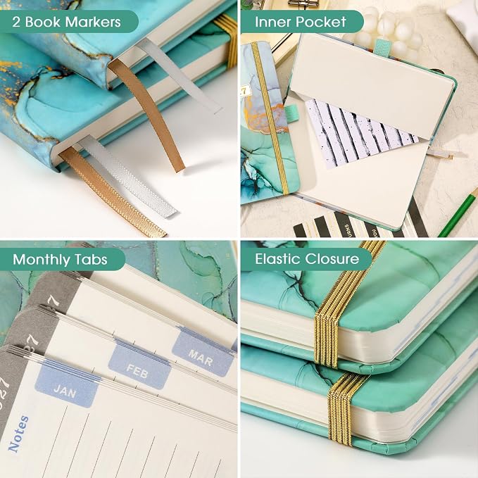 2027 Pocket Calendar - 2027 Pocket Planner, 2027 Planner Weekly and Monthly, Jan. 2027 - Dec. 2027, 6.3''×3.8'', Agenda Planners and Schedule Organizer with Pen Loop, 2 Bookmarks, Banded