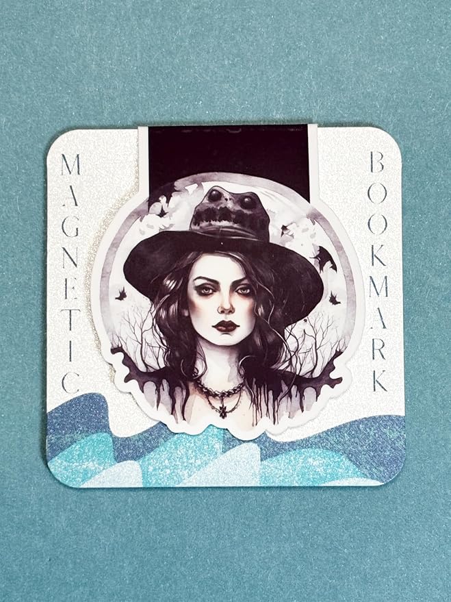creates Magnetic Bookmark For Reading Journals Planners Scrapbooking Office Supplies Cute And Funny Bookmark For Bookworms Matte Laminate Double Sided Handmade (Gothic Vibes)