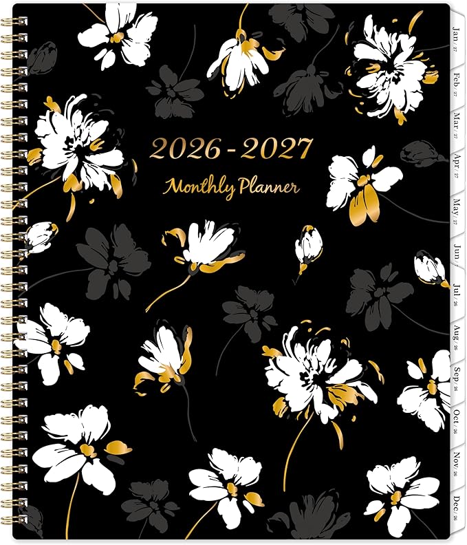 2026-2027 Monthly Planner - Planner 2026-2027 from Jul. 2026 - Dec. 2027, Monthly Calendar with Tabs, Inner Pocket, 8.5" x 11"