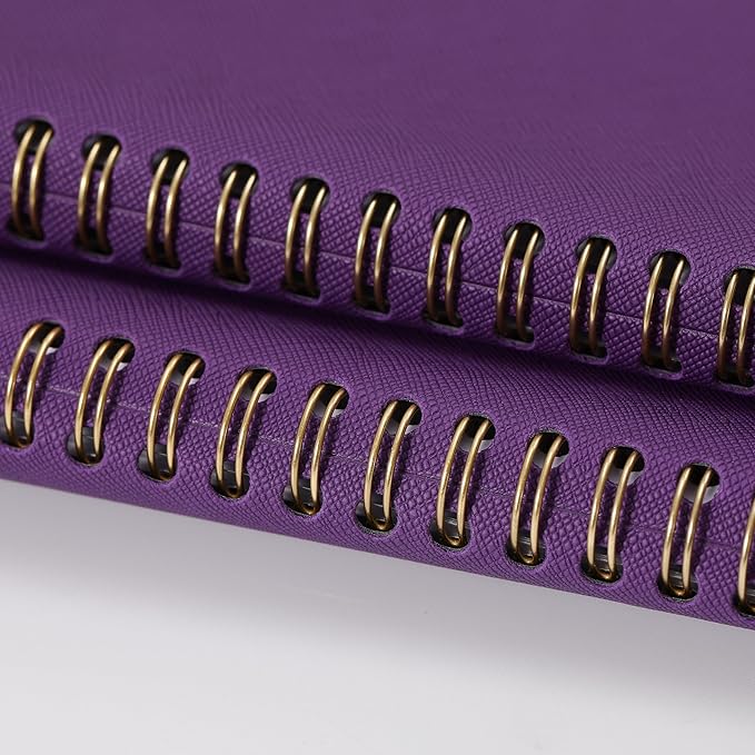 2026 Planner - Planner 2026 Weekly and Monthly, 11.38'' x 8.74'', 2026 Calendar Leather Planner, JAN 2026 - DEC 2026, Daily Hourly Appointment Book, To Do List, Monthly Tabs, Faux Soft Leather, Back Pockets - Purple