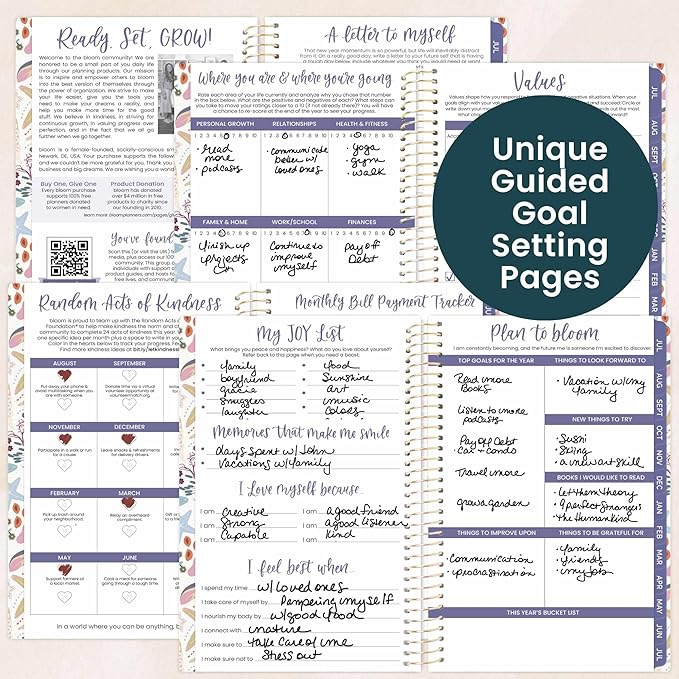 bloom daily planners 2026-2027 Academic Year Pocket Planner (July 2026 - July 2027) 13 Months - SMALL 4” x 6” Weekly Monthly Agenda Organizer & Calendar Book - Seaside Whimsy