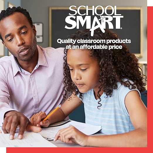 School Smart Folding Bristol Tagboard,Red, 9" W x 12" L (Pack of 100)