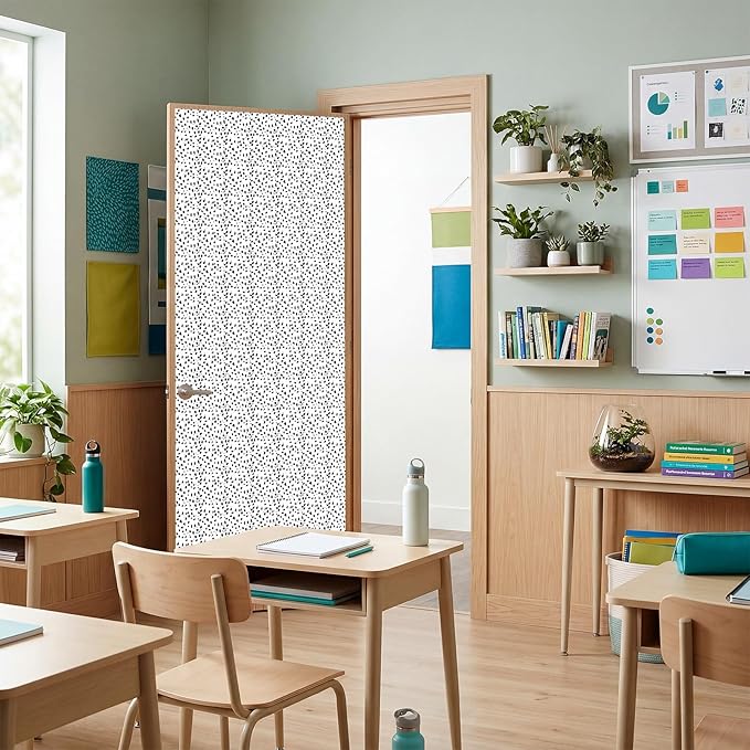 Hahafelt 1 Pack 47 x 108 Inch Fabric Bulletin Board Roll Waterproof Non Woven Classroom Background Decoration Resistant Bulletin Board for Back to School Wall Decor DIY Craft (Spot)