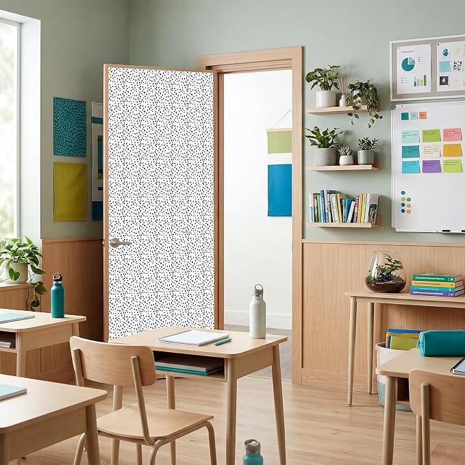 Hahafelt 2 Pack 47 x 108 Inch Fabric Bulletin Board Roll Waterproof Non Woven Classroom Background Decoration Resistant Bulletin Board for Back to School Wall Decor DIY Craft (Spot)
