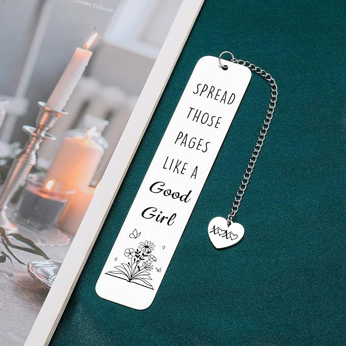 Bookmarks for Women Dark Romance Bookmarks Book Lovers Spicy Smutty Bookmark Gifts Funny Book Marks for Reading Women Metal Reading Accessories Readers Bookish Bookworm Merch Christmas