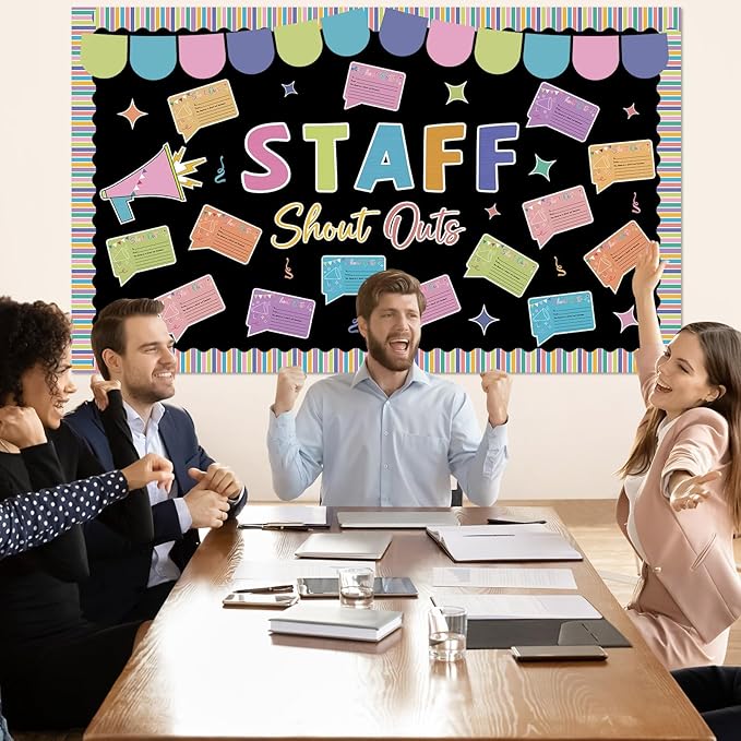 Staff Shout Out Bulletin Board Decorations Staff Shout Outs Bulletin Board Set Appreciation and Recognition DIY Craft Cutouts for School Classroom Office Employee Appreciation Wall Door Decor Supplies