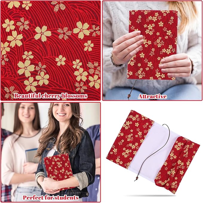 Book Covers for Paperbacks,Book Cover Protector Adjustable Fabric Fit A5 Size 5.5x8.2 Inch Paperbacks for Hardcover Softcover Novels Protection