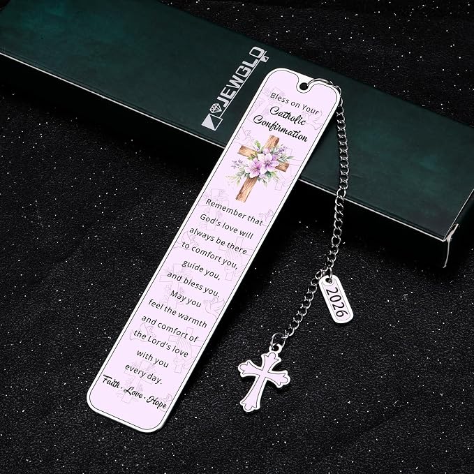 2026 Catholic Confirmation Gifts for Teenage Girl Bookmark - Girls Christian Confirmation Gifts for Teen Girls Religious School Supplies Party Favors for Guests Catholic Easter Basket Stuffers