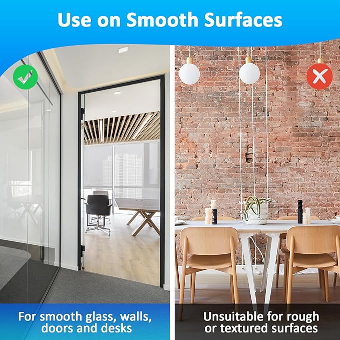 White Board Paper with 2 Markers, Dry Erase Contact Paper, Peel and Stick Whiteboard Sticker, Self-Adhesive White Board Roll Wallpaper for Office Work/Home/Drawing (17.7"×78.7")