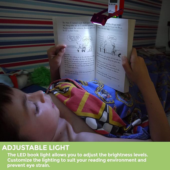 Mark-My-Time Digital Bookmark and LED Light - Timer for Kids with Book Light, Reading Incentives, Christmas Gift & Stocking Stuffer - 3D Flip Clownfish/Butterfly