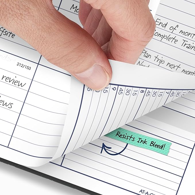 AT-A-GLANCE Planner 2026-2027 Weekly & Monthly Academic 12-Month July-June Quarter-Hourly Appointment Book, 8-1/2" x 11", DayMinder, Charcoal (AYC52045)