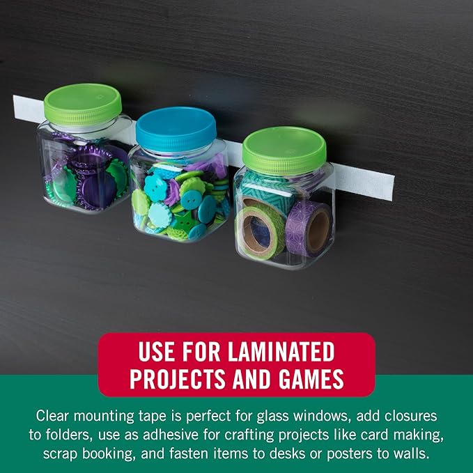 VELCRO Brand - Thin Clear Fasteners | Perfect for Home or Office | 18in x 3/4in Tape