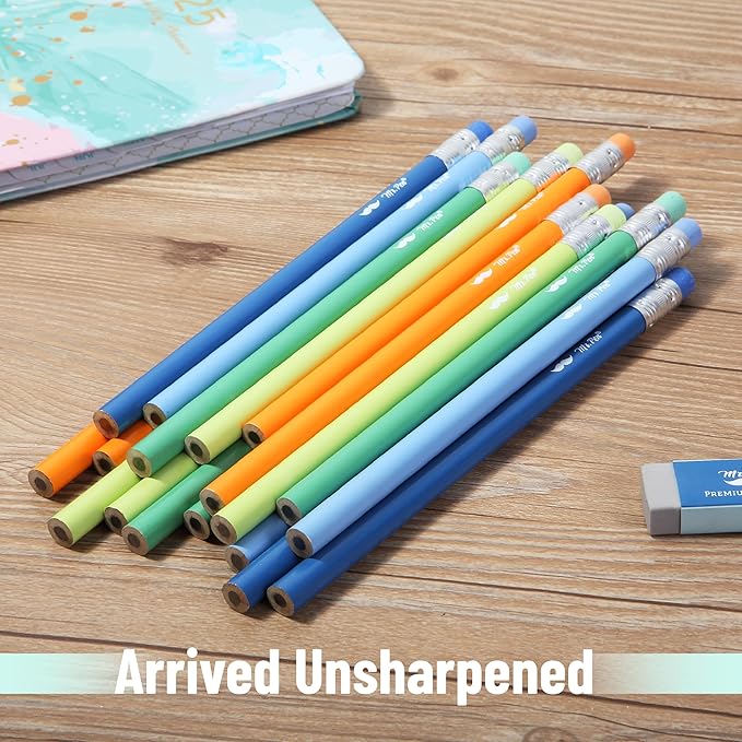Mr. Pen- Jumbo Pencils, 30 Pack, Colorful Barrels, Smooth Black 2 HB Graphite Cores, Large Preschool Pencils, Smooth Writing Lead for Kindergarten, Kids and School Supplies