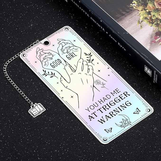 Dark Romance Merch Smutty Bookmarks - Smutty Book Lovers Gifts Funny Smut Bookmark for Girlfriend Book Marks for Reading Women Spicy Dark Romance Bookmarks for Book Lovers Women Birthday Anniversary