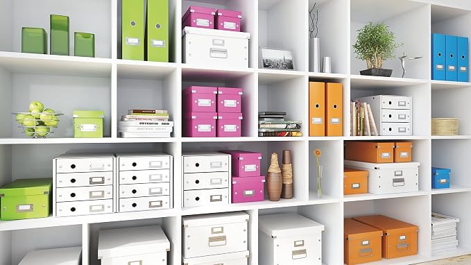 Leitz A5 Storage Box, Click and Store Range 60430001 - Small, White Storage Box A4