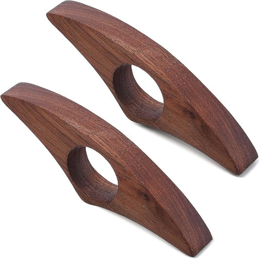 2PCS Book Holder Thumb Wooden Page Holder, Walnut Page Holders One Handed Books Smooth Bookmark Gifts Book Accessories for Reading Lovers