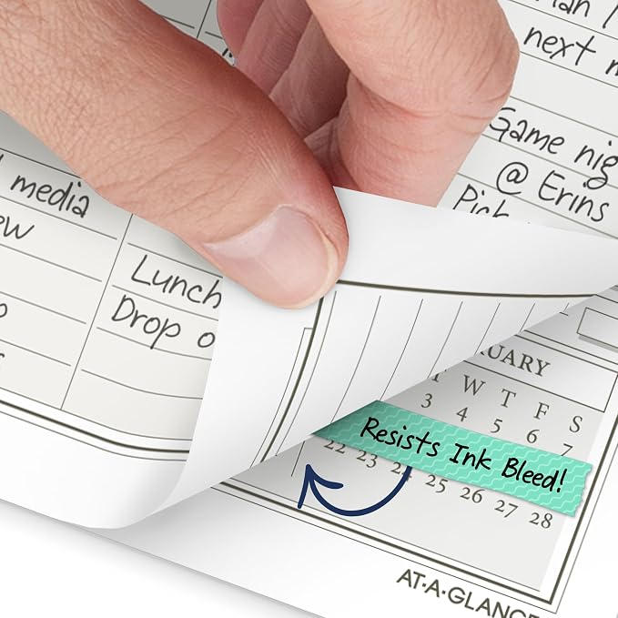 AT-A-GLANCE 2027 Planner Refill Daily, 5.5" x 8.5", Desk Size 4, One Page Per Day Refill, 7-Ring Loose-Leaf (481-125-27)