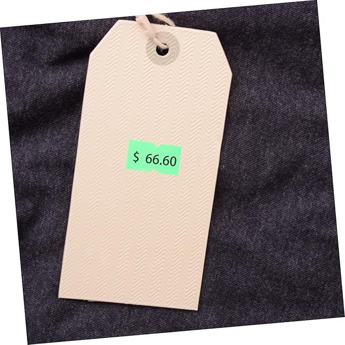 5000pcs Price Tags for Retail Self-Adhesive Smooth Paper Tag Stickers Fast Drying Ink Not Edge Curl Easy to Use Market Accessory