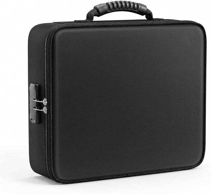 TILYMOL fireproof document organizer (5200℉) - Upgraded Heat Insulated Layers, Fireproof Document Box with 13 Pocket Accordion File Folder, Portable Home Travel Safe Storage for Important Documents
