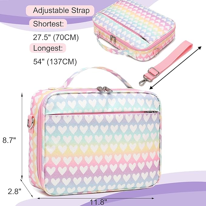 Bible Cover Case for Women Grils Bible Cover with Shoulder Strap Bible Case for Bible Study Accessories,Glitter Pink (Glitter Pink)