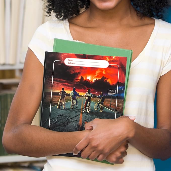Mead Trapper Keeper 2-Pocket Paper Folder with Prong Fasteners, Holds 8-1/2" x 11" Paper, Stranger Things (340442FA)