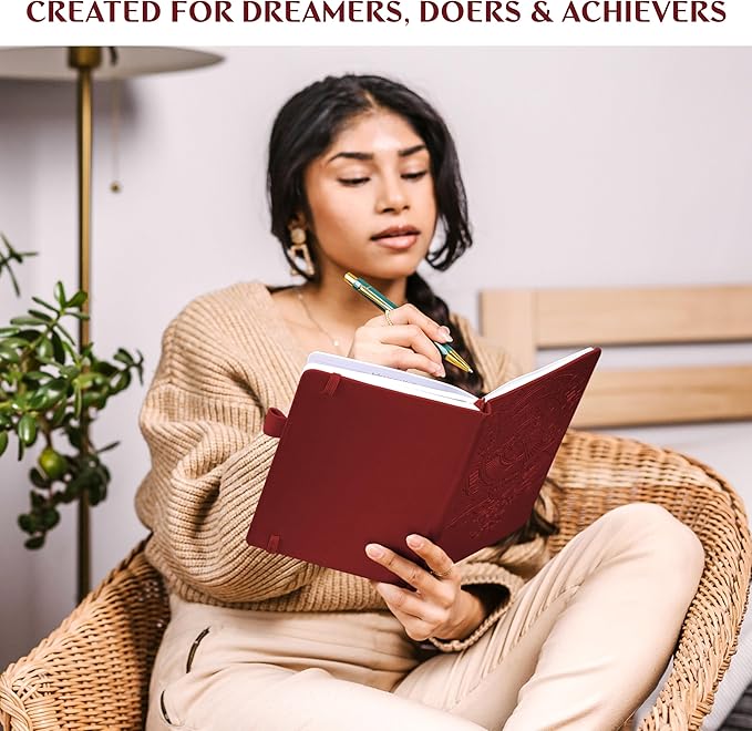 Legend Planner Jan 2026 – Jan 2027 Dated Weekly & Monthly Planner to Hit Your Goals, Increase Productivity & Live Happier. Organizer Notebook & Productivity Journal. A5 Hardcover (Wine Red)