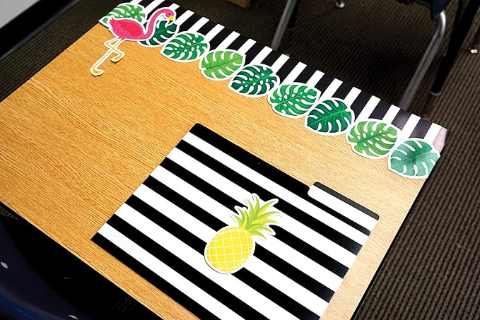 Creative Teaching Press Palm Paradise Flamingo Fun 6" Designer Cut-Outs (10225)