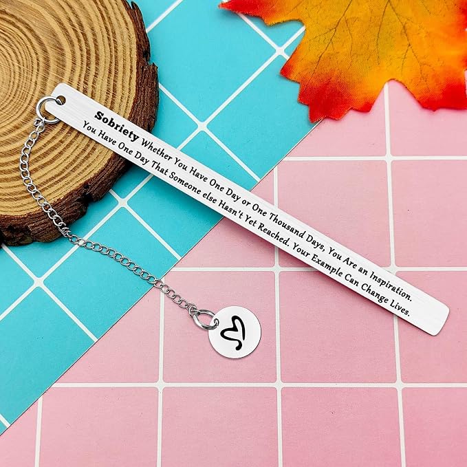 Recovery Gift Sobriety Recovery AA Gifts Recovery Sympathy Bookmark Gift for Men Women Surgery Cancer Survivor Gifts Addiction Recovery Gift Christmas Birthday Gifts for Friends Serenity Prayer Gift