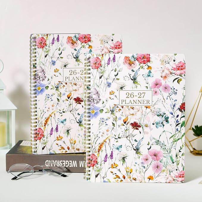 Planner 2026-2027 - Academic Planner 2026-2027, 8.5" x 11" Planner Weekly and Monthly, JULY 2026 to JUNE 2027, Calendar Planner with Monthly Tabs, Inner Pocket, Premium Paper, Twin-wire Binding