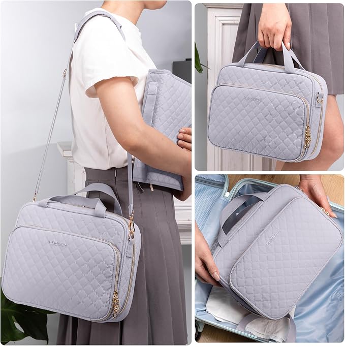 IMAGINING Large Bible Case with Quilted Cover – Bible Carrying Bag for Women with Shoulder Strap, Pockets & Gift Box | Bible Gift for Girls, Women, Bible Study
