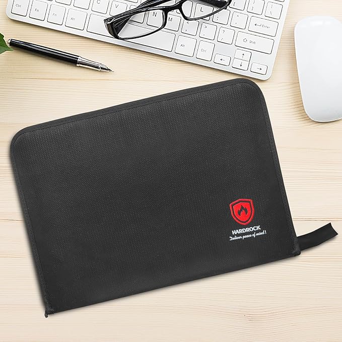 Fireproof Accordion File Organizer,Important Document Organizer,end of Life Planner Organizer Binder，Expanding Portable fire Proof Document Bag，Waterproof Folio Holder File folders for A4 Paper