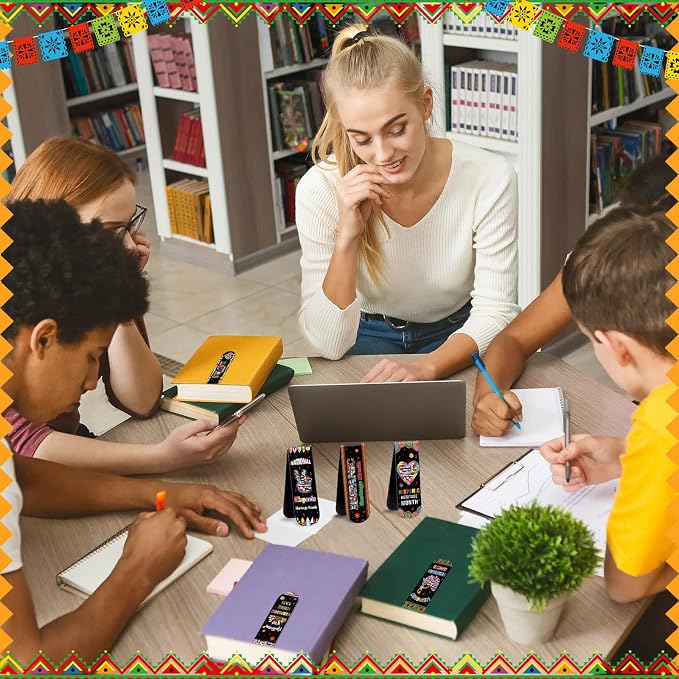 48 Pcs Hispanic Heritage Month Bookmarks Celebrate National Hispanic Heritage Month Magnetic Bookmarks Bulk Latin American Countries Flags Favors Teachers Educational and Learning Activities